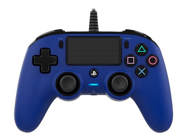NACON Compact Controller - Håndkonsoll - kablet - blå - for PC, Sony PlayStation 4