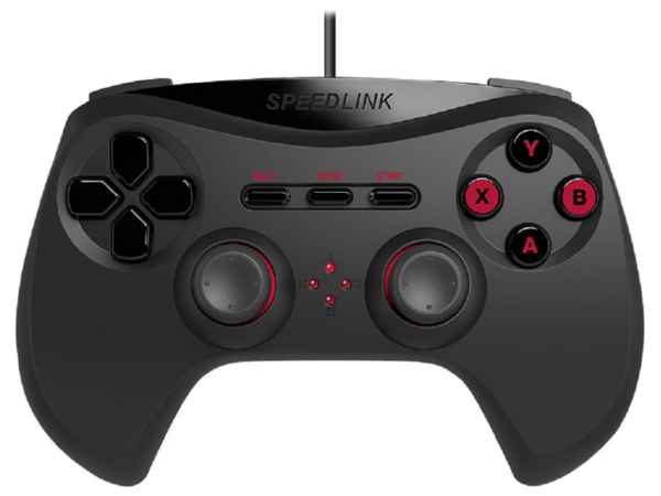 SPEEDLINK Strike NX SL-650100-BK - Håndkonsoll - 12 knapper - trådløs - svart - for PC
