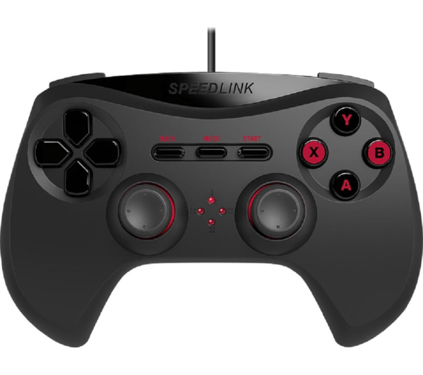 SPEEDLINK Strike NX, Pad-ohjain, PC, Kotipainike, Valintapainike, Käynnistyspainike, Analoginen, Langaton, Musta