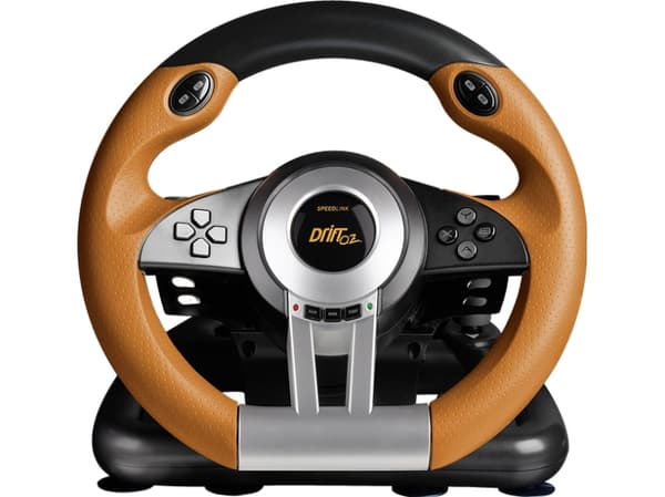 SPEEDLINK DRIFT O.Z. - Hjul- og pedalsett - svart, oransje - for PC