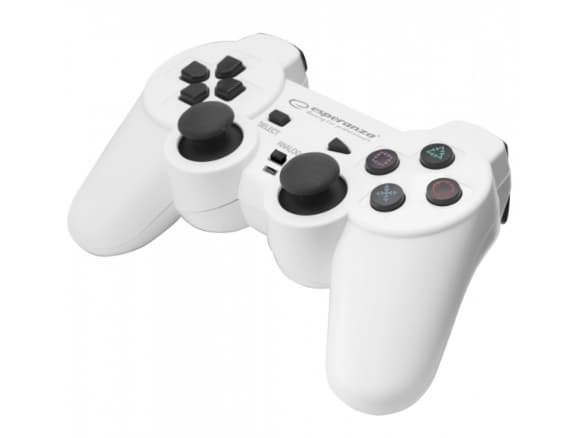 Esperanza TROOPER - Håndkonsoll - kablet - svart, hvit - for PC, Sony PlayStation 3