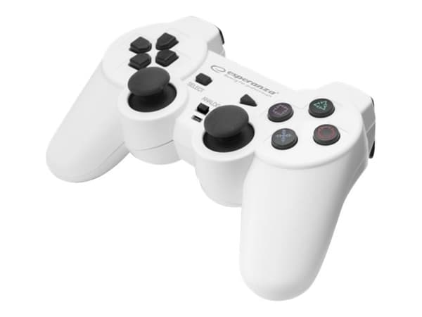 Esperanza TROOPER - Håndkonsoll - kablet - svart, hvit - for PC, Sony PlayStation 3