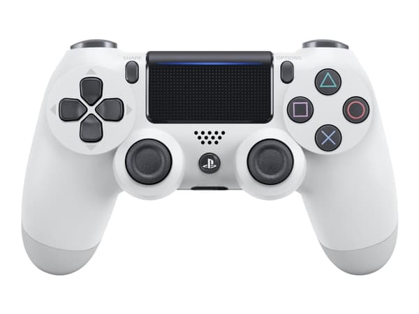 Sony DualShock 4 v2 - Gamepad - trådløs - Bluetooth - Glacier White - for Sony PlayStation 4