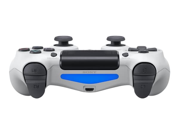 Sony DualShock 4 v2 - Gamepad - trådløs - Bluetooth - Glacier White - for Sony PlayStation 4