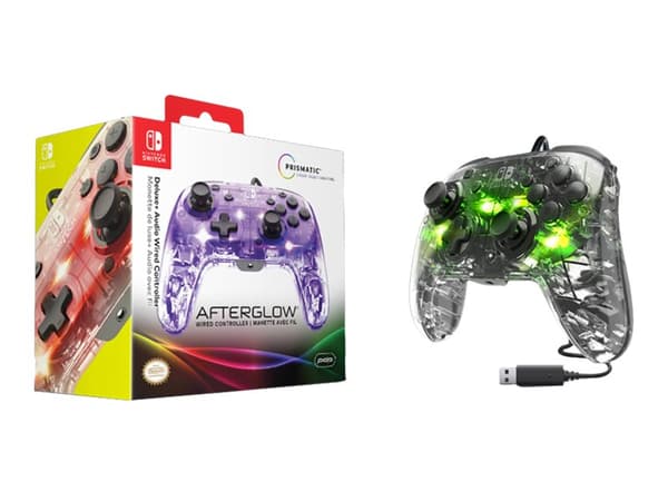 Afterglow Deluxe+ Audio Wired Controller - Spelkontroll - kabelansluten - för Nintendo Switch