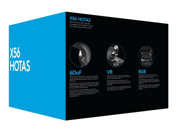 Logitech X56 H.O.T.A.S. - Joystick ja nopeusohjain - langallinen - PC:lle