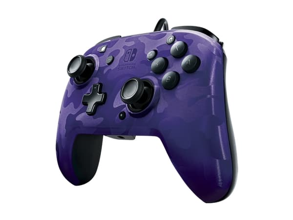 PDP Faceoff Deluxe+ Audio, Gamepad, Nintendo Switch, Nintendo Switch Lite, Nintendo Switch OLED, D-måtte, Hjemknap, Analog/digital, Ledningsført, USB