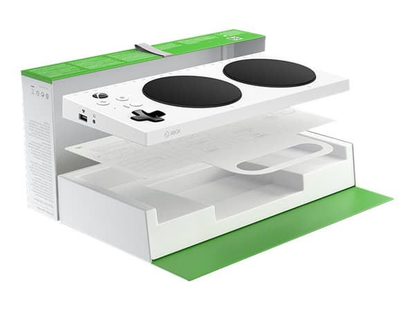 Microsoft Xbox Adaptive Controller - Tilgjengelighetskontroller - trådløs - Bluetooth - for PC, Microsoft Xbox One, Microsoft Xbox One S, Microsoft X