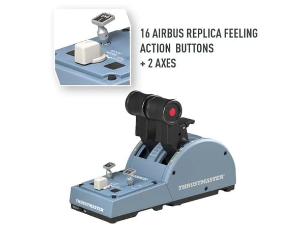 Thrustmaster Civil Aviation (TCA) Quadrant Airbus edition - Spjäll - kabelansluten - för PC
