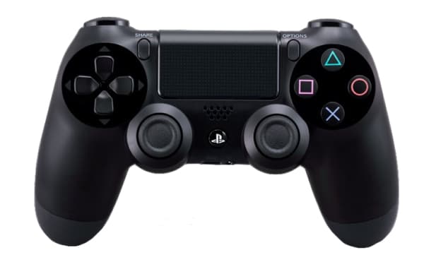 Sony DualShock 4 v2 - Spelkontroll - trådlös - Bluetooth - gagatsvart - för Sony PlayStation 4