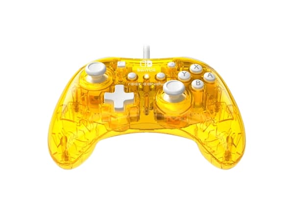 PDP Rock Candy, Gamepad, Nintendo Switch, Ledningsført, USB, Gul, Polykarbonat (PC)