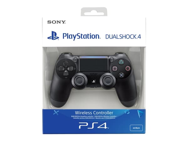 Sony DualShock 4 v2 - Håndkonsoll - trådløs - Bluetooth - kullsort - for Sony PlayStation 4