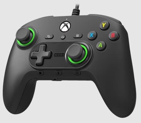 Hori AB01-001E, Pad-ohjain, Xbox One,Xbox One S,Xbox One X, Takanuppi, D-pad, Valikkopainike, Käyttötilapainike, Valintapainike, Tärinä päälle-/pois-