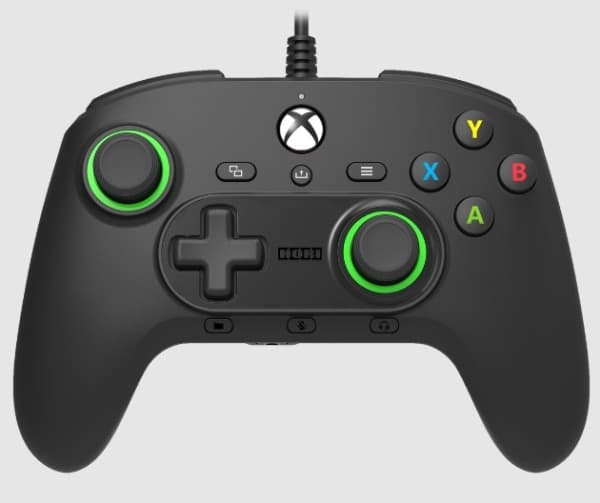 Hori AB01-001E, Pad-ohjain, Xbox One,Xbox One S,Xbox One X, Takanuppi, D-pad, Valikkopainike, Käyttötilapainike, Valintapainike, Tärinä päälle-/pois-