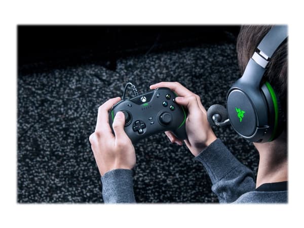 Razer Wolverine V2, Pad-ohjain, Xbox Series S, Xbox Series X, Takanuppi, D-pad, Kotipainike, Valikkopainike, Virtapainike, Käynnistyspainike, Analogi