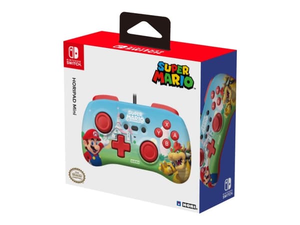 HORIPAD Mini (Super Mario) - Håndkonsoll - kablet - for PC, Nintendo Switch
