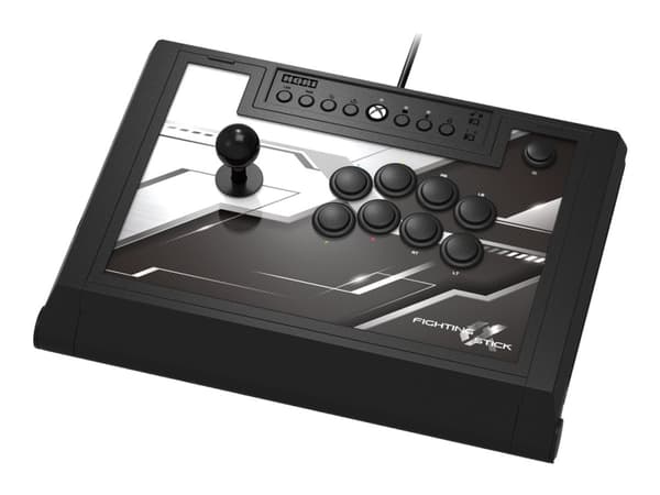 Hori Fighting Stick a, Fightstick, Xbox One, Xbox Series S, Xbox Series X, Jaa-painike, Langallinen, Musta, Valkoinen, Windows 10