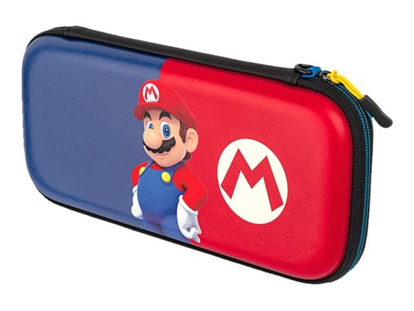 PDP Pull-N-Go Power Pose Mario - Fodral för spelkonsol - för Nintendo Switch, Nintendo Switch Lite, Nintendo Switch OLED