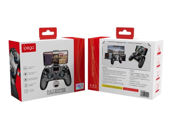 IPEGA 9156, Pad-ohjain, Android, PC, Tablet PC, iOS, Tyhjennä muisti -painike, Kotipainike, Valintapainike, Käynnistyspainike, Turbopainike, Digitaal