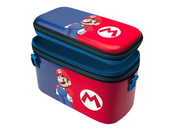 PDP Pull-N-Go Power Pose Mario - Eske for spillekonsoll - for Nintendo Switch, Nintendo Switch Lite, Nintendo Switch OLED