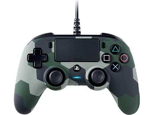 NACON COMPACT - Spelkontroll - kabelansluten - kamoflagegrön - för PC, Sony PlayStation 4