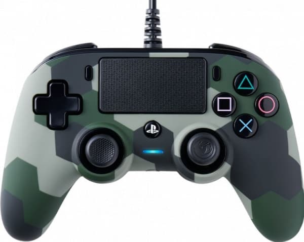 NACON COMPACT - Spelkontroll - kabelansluten - kamoflagegrön - för PC, Sony PlayStation 4