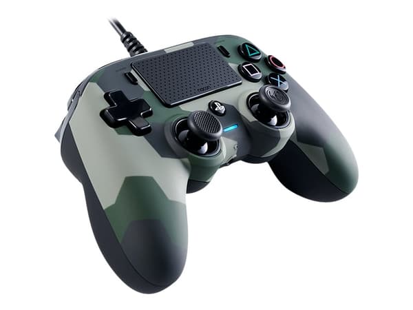 NACON COMPACT - Spelkontroll - kabelansluten - kamoflagegrön - för PC, Sony PlayStation 4