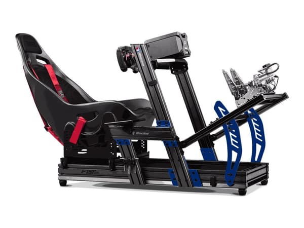 Next Level Racing F-GT Elite iRacing Edition - Racing simulator cockpit frame - aluminium, karbonstål - kullgrå