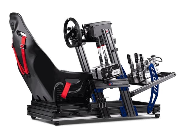 Next Level Racing F-GT Elite iRacing Edition - Racing simulator cockpit frame - aluminium, karbonstål - kullgrå