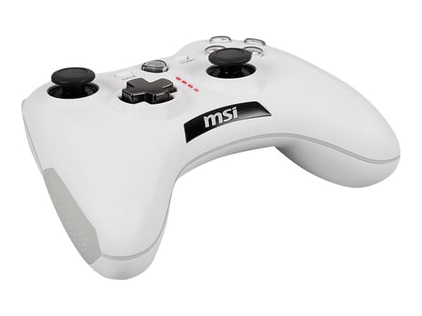 MSI Force GC20 V2 - Spelkontroll - kabelansluten - vit - för PC, Android