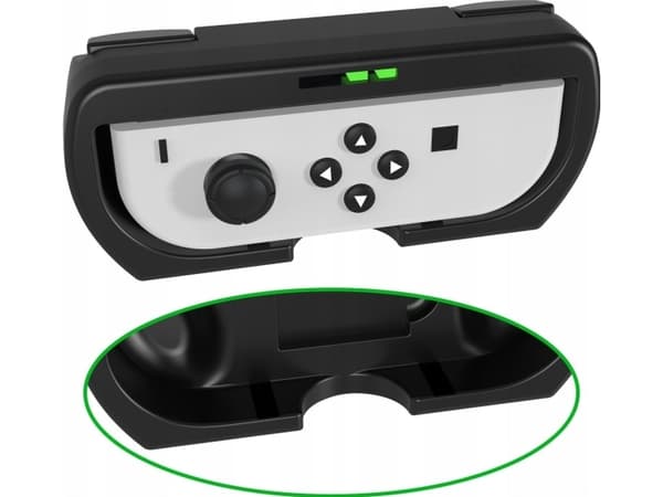 JYS 2x Handlebar + 2in1 Holder for Nintendo Switch OLED and Nintendo Switch/2x Black