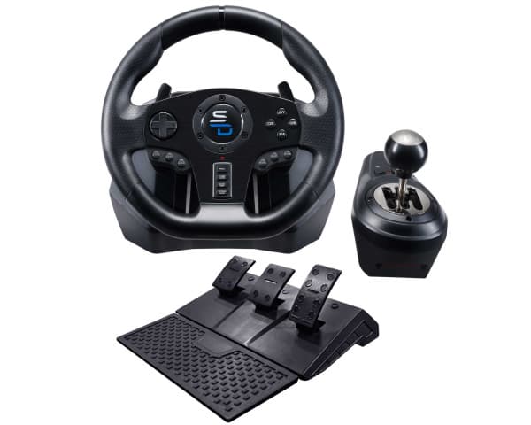 Superdrive GS850-X - Hjul, pedaler och växelspakuppsättning - kabelansluten - för Microsoft Xbox One, Sony PlayStation 4, Microsoft Xbox Series S, Mi