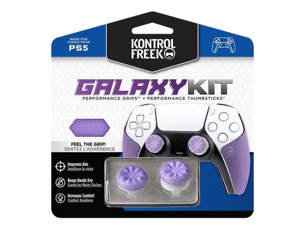 KontrolFreek Galaxy Kit - Peliohjaimen pitopakkaus - violetti - Sony DualSense; Sony PlayStation 5 -laitteille
