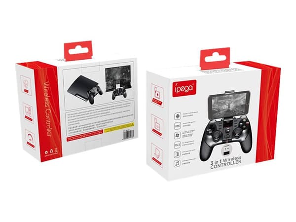 IPEGA 9076, Pad-ohjain, Android, PC, Tablet PC, iOS, D-pad, Kotipainike, Virtapainike, Valintapainike, Käynnistyspainike, Turbopainike, Digitaalinen,