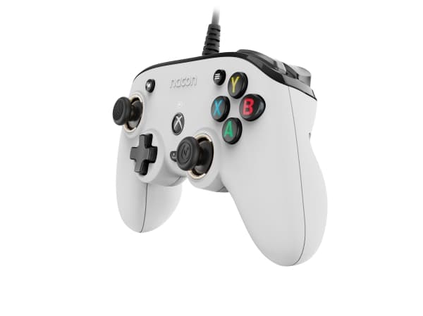 NACON Pro Compact Controller, Pad-ohjain, Xbox One, Xbox Series S, Xbox Series X, Langallinen, USB, Valkoinen, 3 m