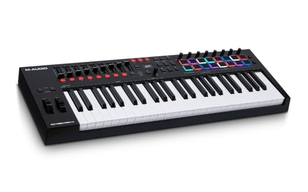 M-AUDIO Oxygen Pro 49, 49 taster, Knapper, Rotasjon, lysbildeviser, USB, 800,1 mm, 264,2 mm, 83,8 mm