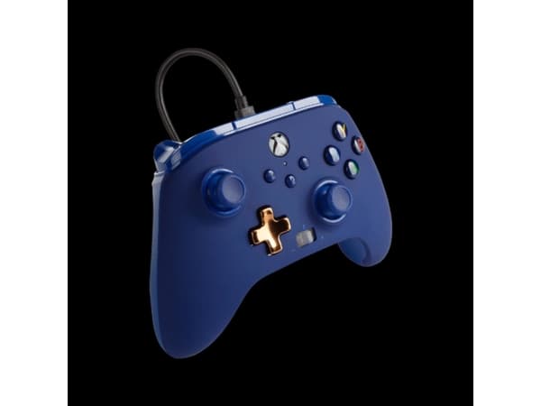 PowerA Enhanced - Spelkontroll - kabelansluten - midnattsblå - för Microsoft Xbox One, Microsoft Xbox Series S, Microsoft Xbox Series X, PC