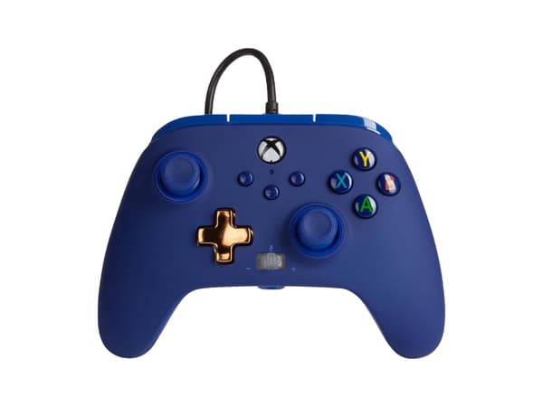 PowerA Enhanced - Spelkontroll - kabelansluten - midnattsblå - för Microsoft Xbox One, Microsoft Xbox Series S, Microsoft Xbox Series X, PC