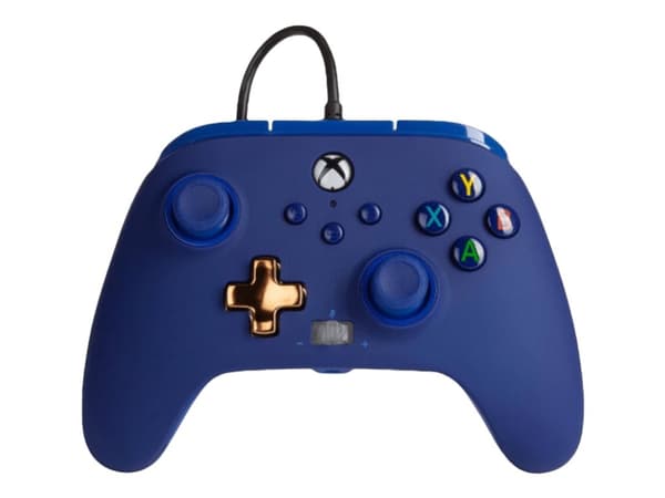 PowerA Enhanced - Spelkontroll - kabelansluten - midnattsblå - för Microsoft Xbox One, Microsoft Xbox Series S, Microsoft Xbox Series X, PC