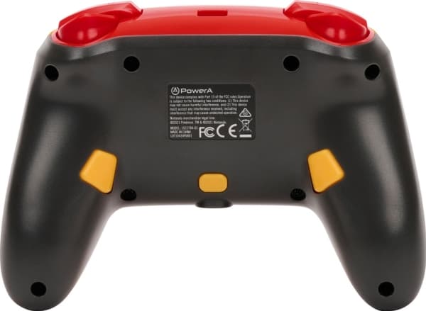 PowerA 1522784-01, Gamepad, Nintendo Switch, Analog, Koblet med ledninger (ikke trådløs), USB, Oransje, Rød