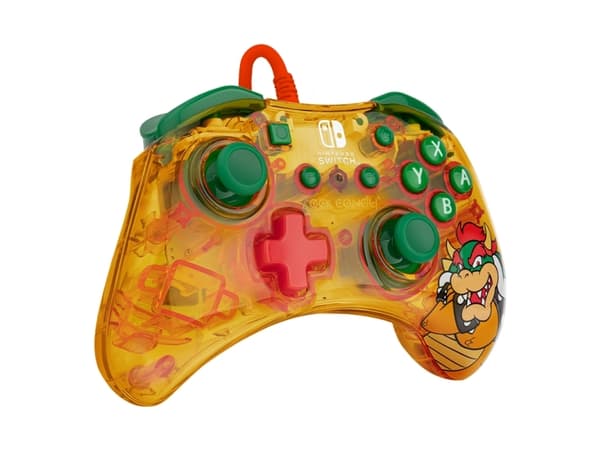 PDP Rock Candy: Lemon Bomb Bowser, Gamepad, Nintendo Switch, Nintendo Switch Lite, Nintendo Switch OLED, D-pute, Menyknapp, Analog/digital, Koblet me
