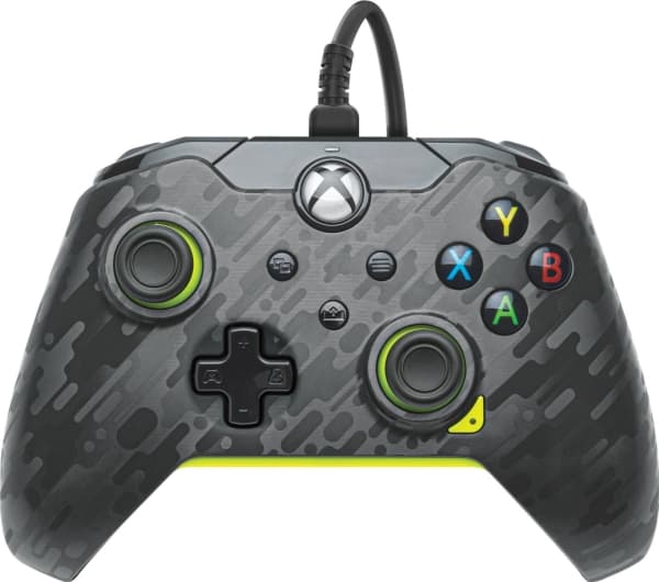 PDP Gaming - Håndkonsoll - kablet - electric carbon - for PC, Microsoft Xbox One, Microsoft Xbox One S, Microsoft Xbox One X