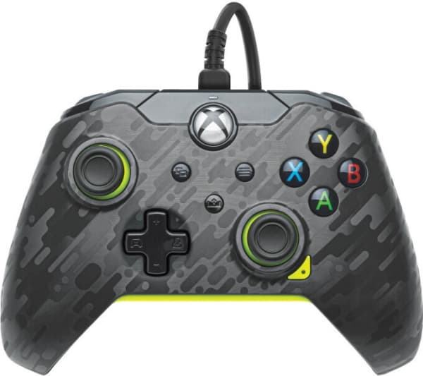 PDP Gaming - Håndkonsoll - kablet - electric carbon - for PC, Microsoft Xbox One, Microsoft Xbox One S, Microsoft Xbox One X