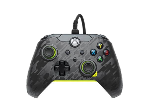 PDP Gaming - Håndkonsoll - kablet - electric carbon - for PC, Microsoft Xbox One, Microsoft Xbox One S, Microsoft Xbox One X