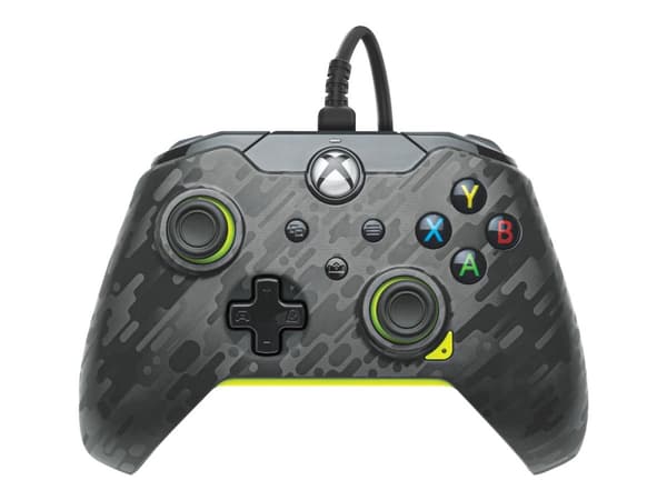 PDP Gaming - Håndkonsoll - kablet - electric carbon - for PC, Microsoft Xbox One, Microsoft Xbox One S, Microsoft Xbox One X