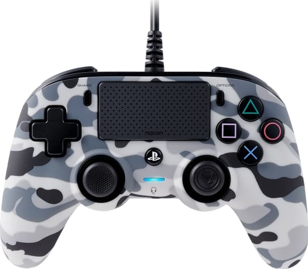 NACON Wired Compact, Spelplatta, PlayStation 4, Alternativ-knapp, Dela-knapp, Analog, Kabel, USB
