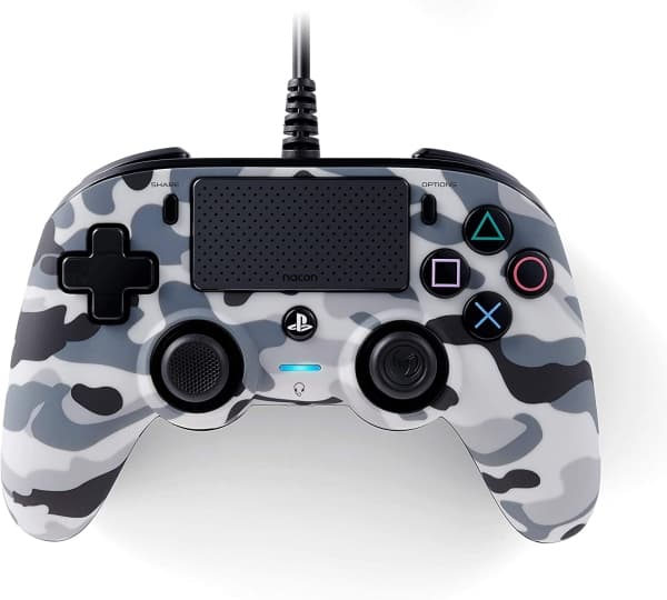NACON Wired Compact, Spelplatta, PlayStation 4, Alternativ-knapp, Dela-knapp, Analog, Kabel, USB