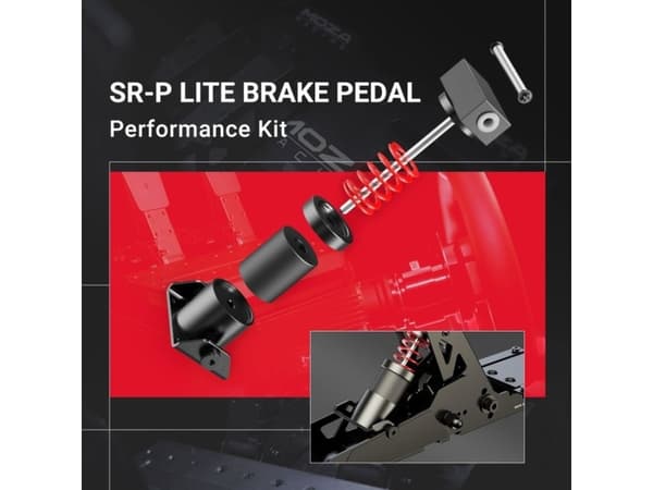 Moza Racing RS22, PC, Ytelsessett for pedaler, Sort, Rød, Sølv, MOZA, SR-P Lite, 1 stykker