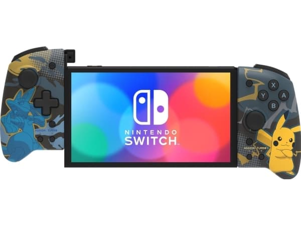 Hori Split Pad Pro (Lucario & Pikachu), Gamepad, Nintendo Switch, Nintendo Switch OLED, D-pute, Hjem-knapp, Turboknapp, Analog/digital, Koblet med le