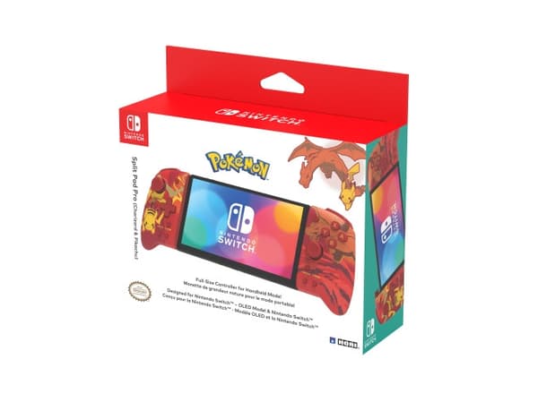Hori Split Pad Pro (Charizard & Pikachu), Gamepad, Nintendo Switch, Nintendo Switch OLED, Turboknapp, Hjem-knapp, D-pute, Analog/digital, Koblet med